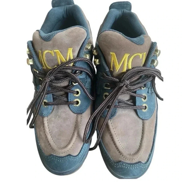 MCM Vintage 90s LowTop Suede Leather Hiking Boots - Picture 1 of 10